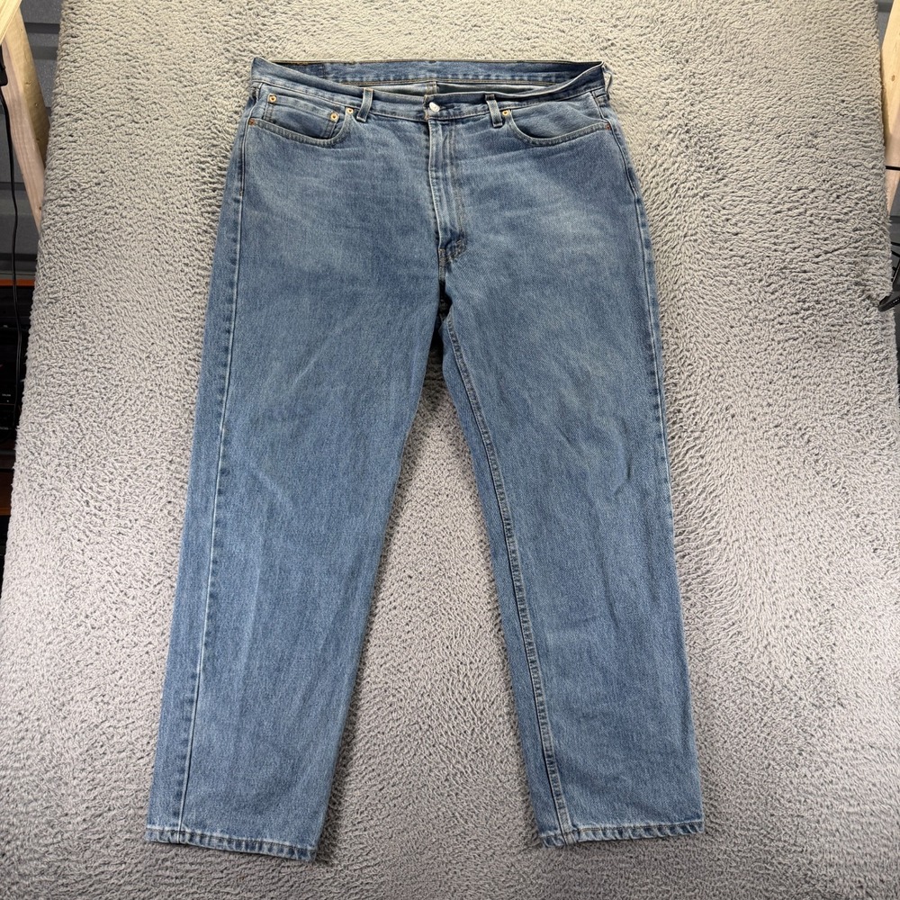 Levi's 550 Jeans Men's 40x32 Blue Cotton Denim Straight Leg Workwear Travel